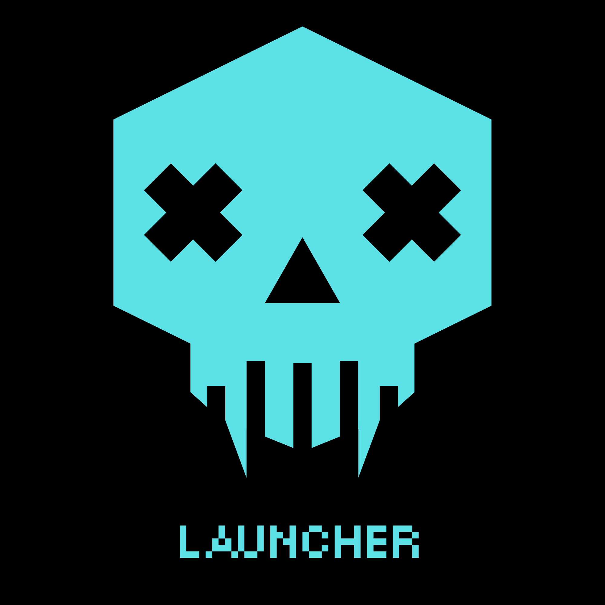 Teal RETUI Launcher skull identity