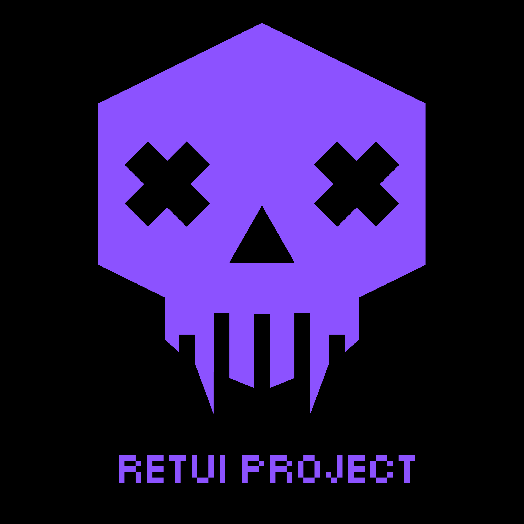 Purple RETUI Project skull identity